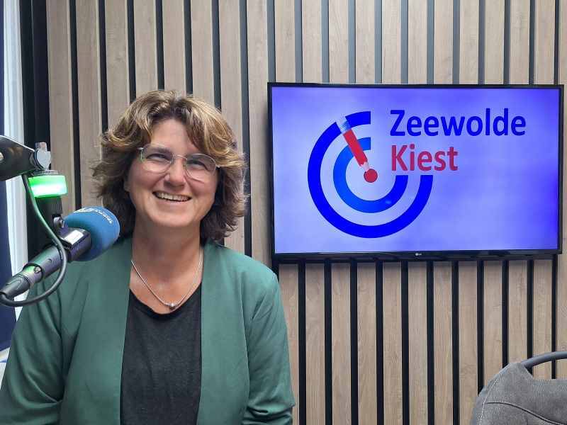 Sache de Ruiter in de uitzending van Zeewolde Kiest
